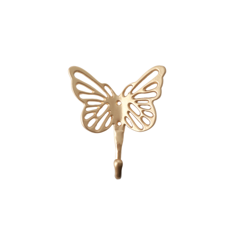 Gold Butterfly Shaped Metal Hook By Rice DK